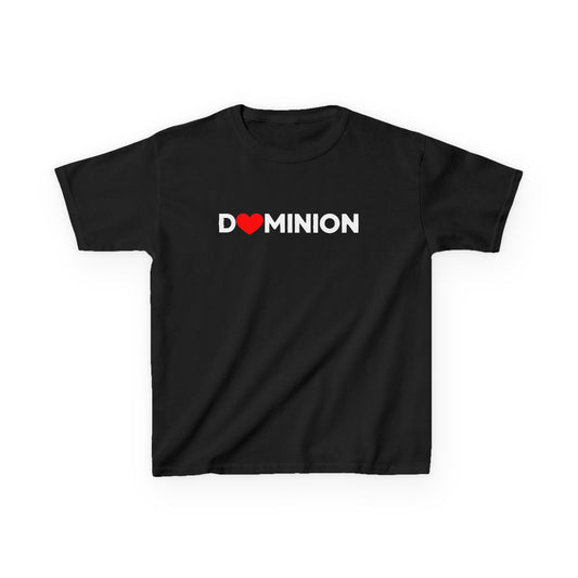 Small Red Heart Kids Tee | Minimal Cute Heart Chest Design