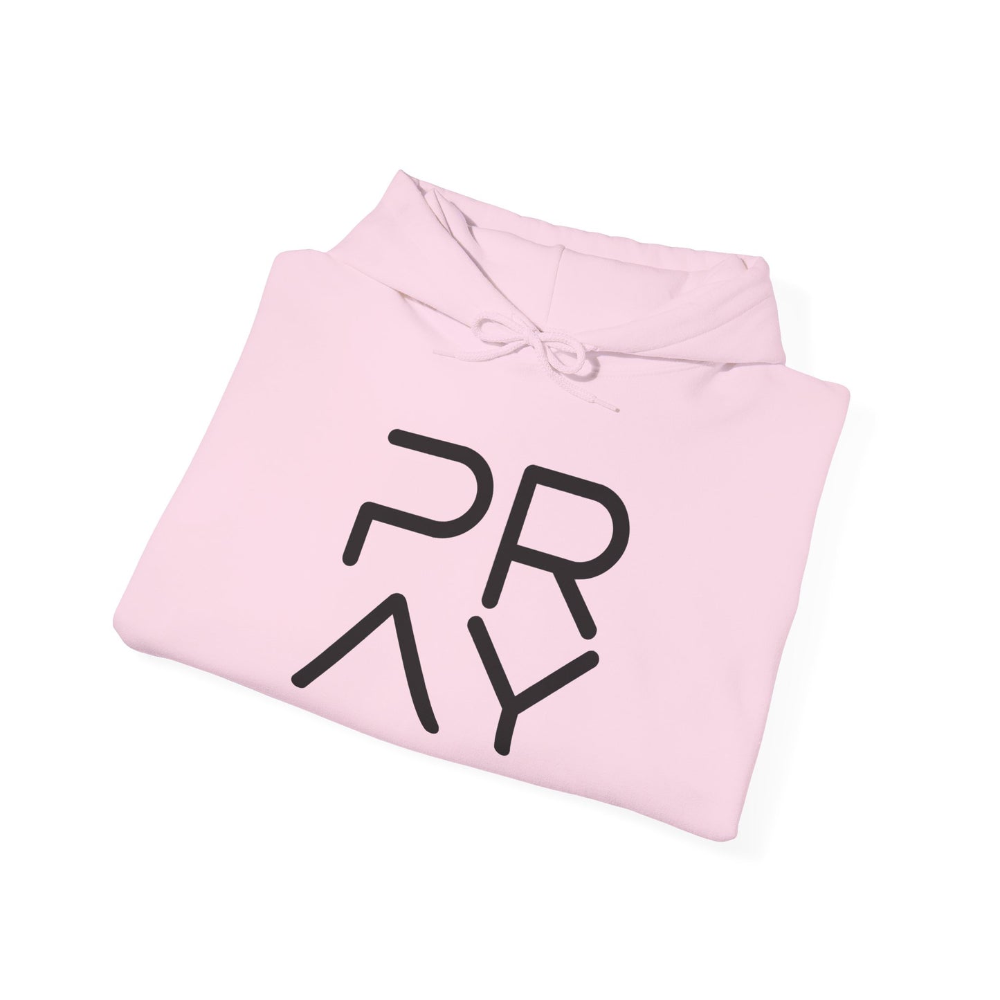Pray Minimalist Hoodie — Modern Faith Graphic Hooded Sweatshirt