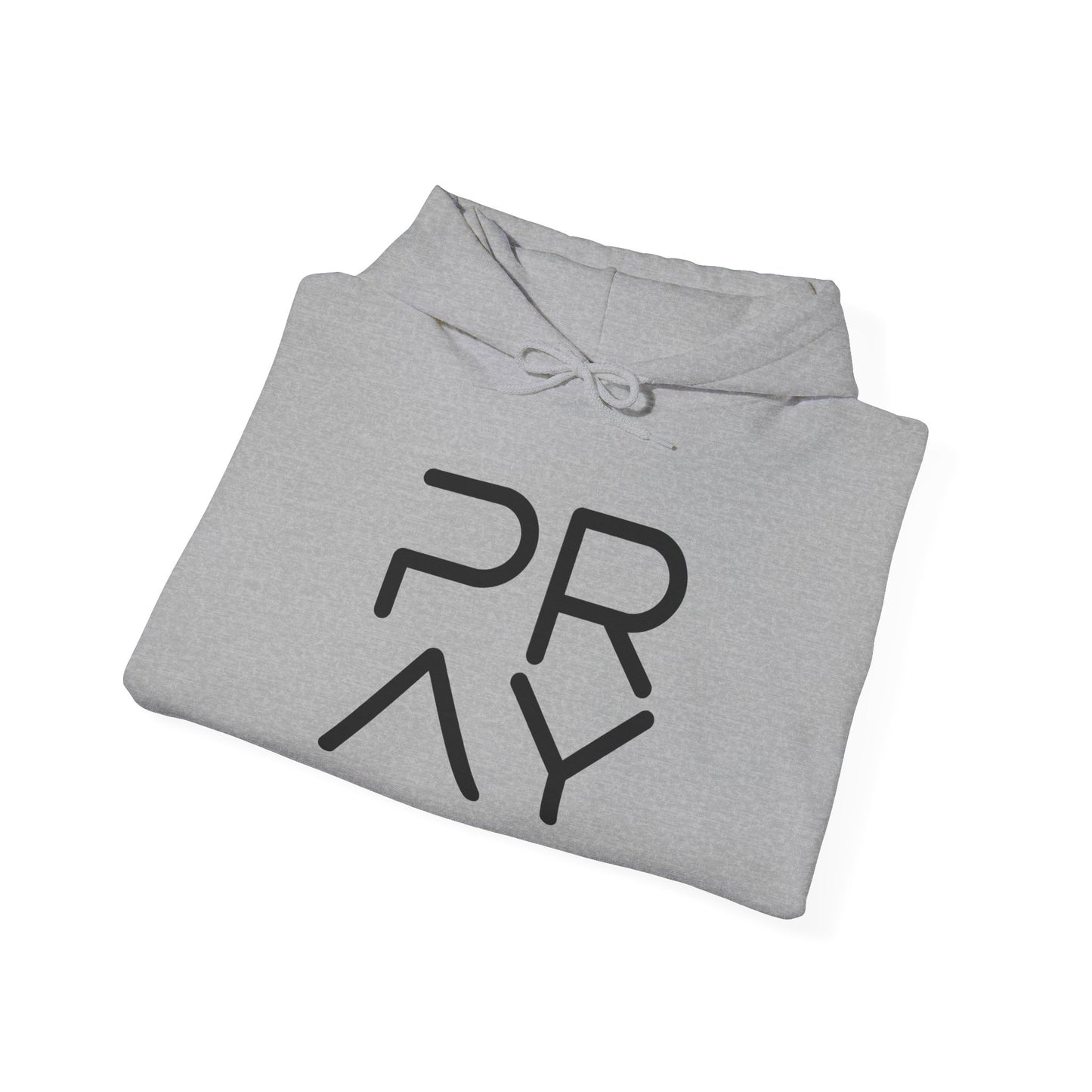 Pray Minimalist Hoodie — Modern Faith Graphic Hooded Sweatshirt