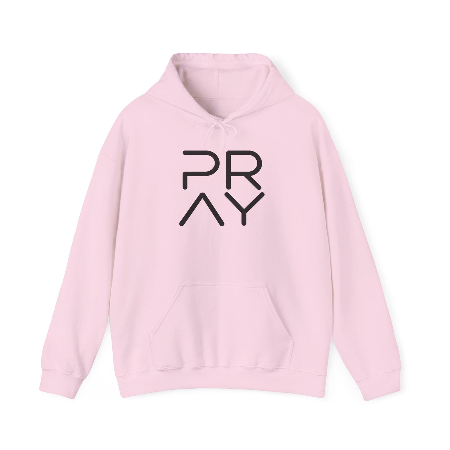 Pray Minimalist Hoodie — Modern Faith Graphic Hooded Sweatshirt