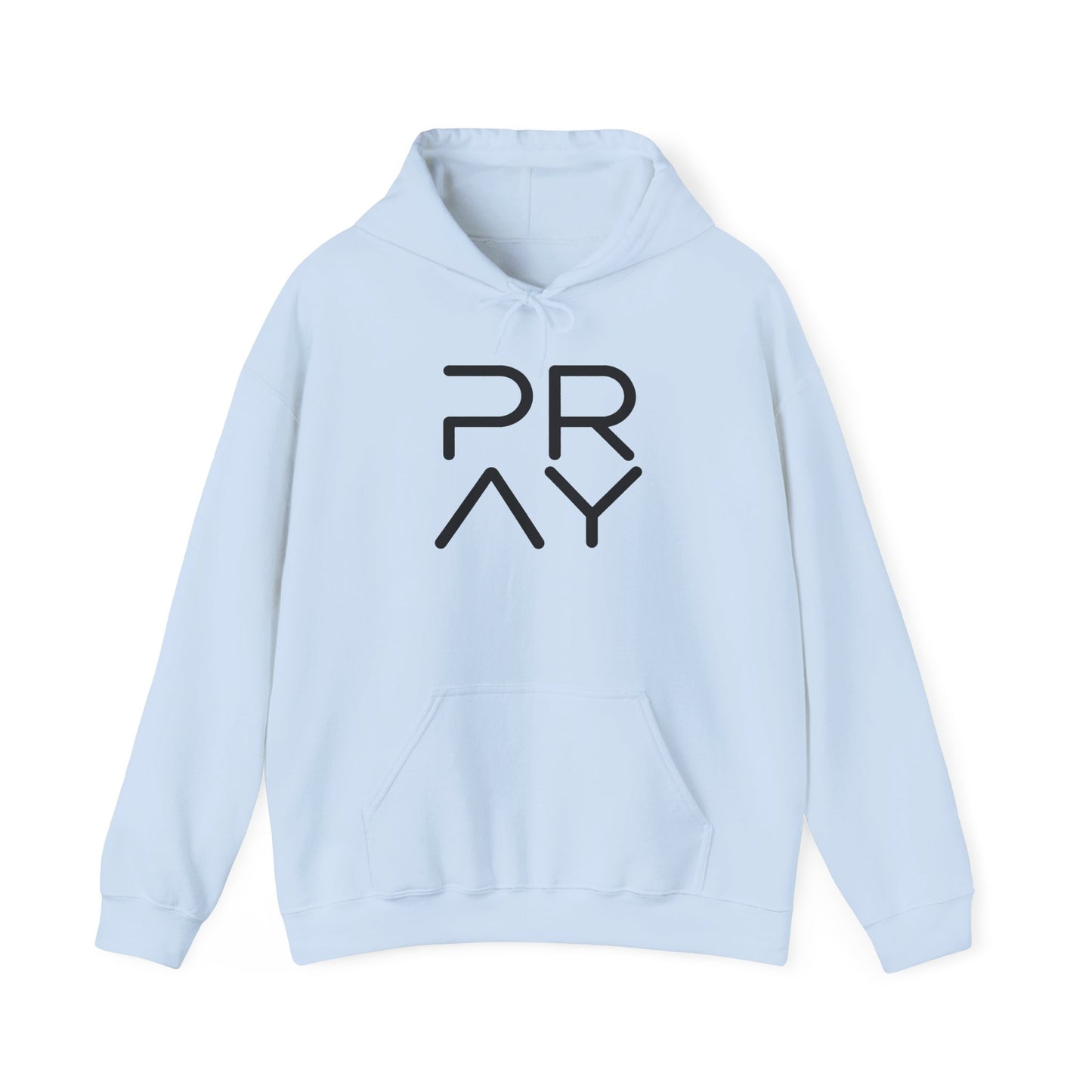 Pray Minimalist Hoodie — Modern Faith Graphic Hooded Sweatshirt