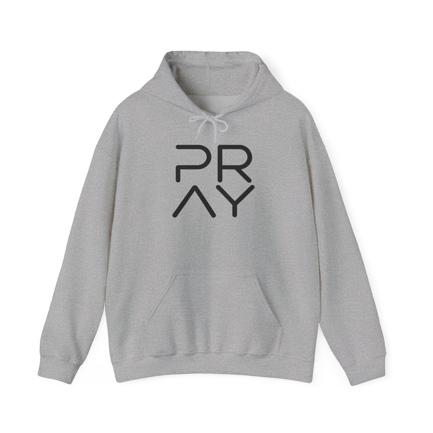 Pray Minimalist Hoodie — Modern Faith Graphic Hooded Sweatshirt