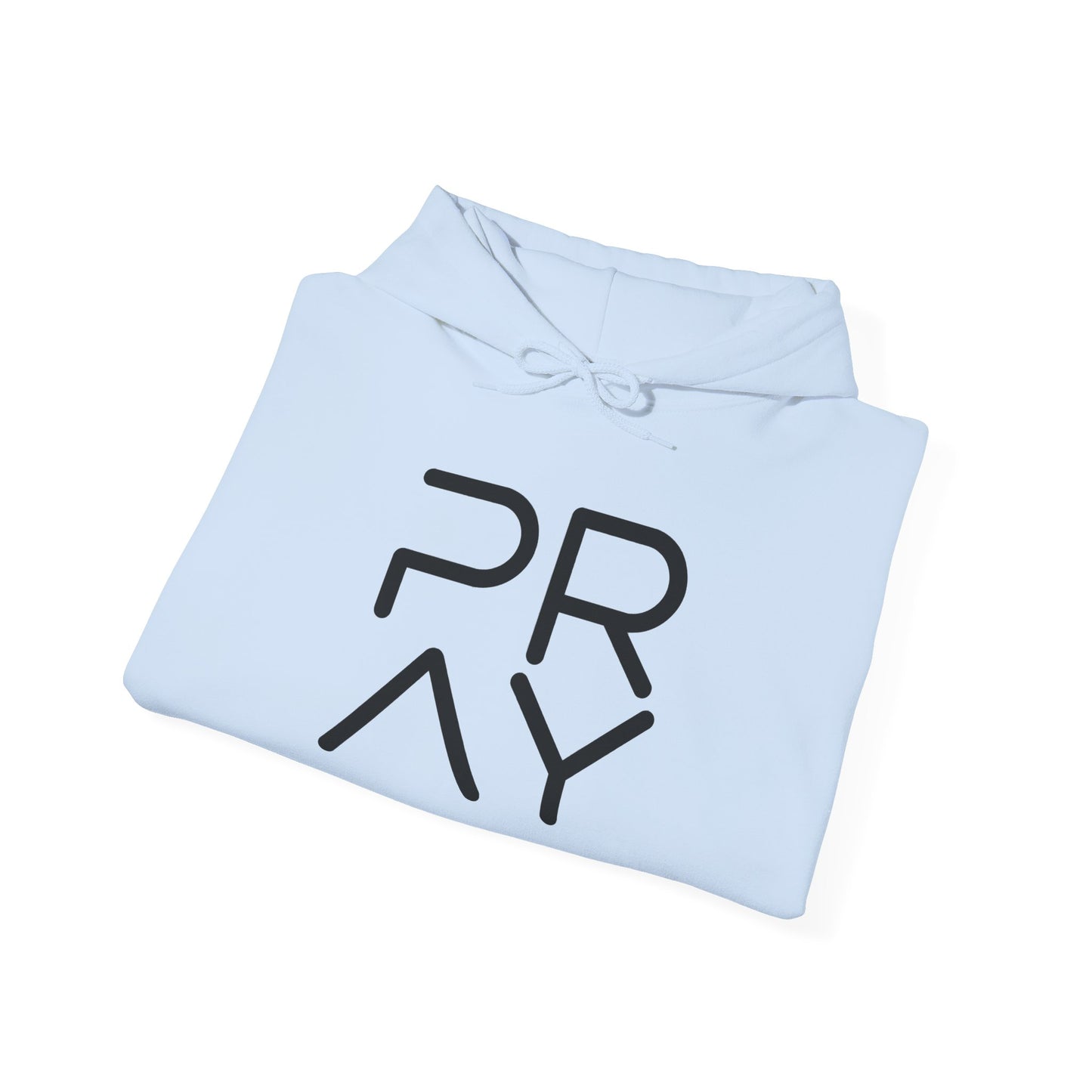 Pray Minimalist Hoodie — Modern Faith Graphic Hooded Sweatshirt